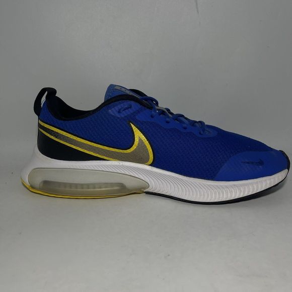Nike Blue and Yellow Men's Sneakers - Picture 7 of 14